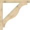 Ekena Millwork Funston Block Rough Sawn Bracket w/ Offset Brace, Douglas Fir, 6"W x 48"D x 48"H BKT0604X48X48FST05RDF - alternate 3